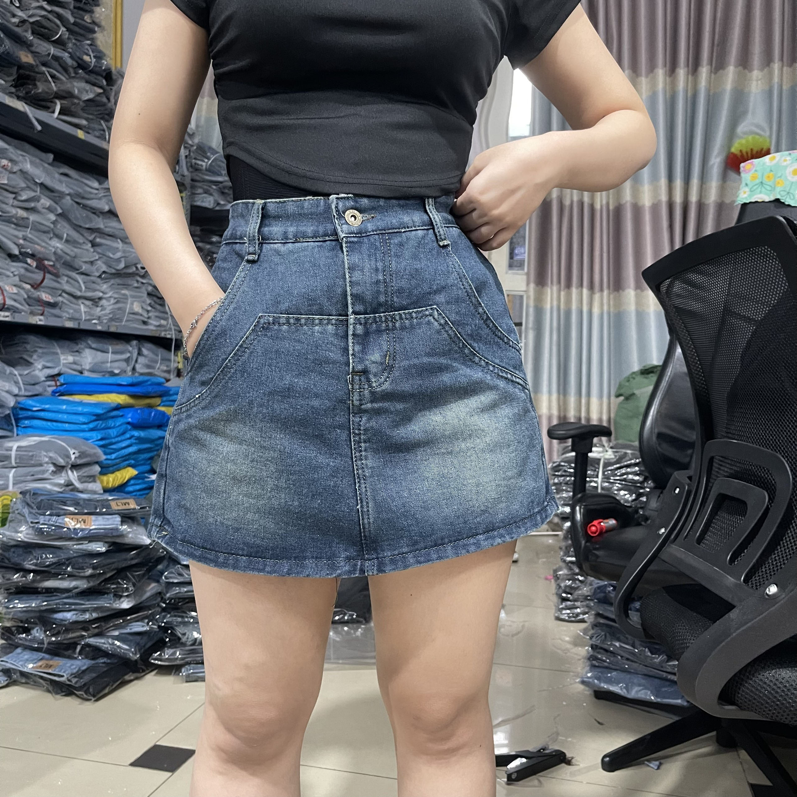 QUẦN VÁY COTTON ĐẬM DƠ 0107