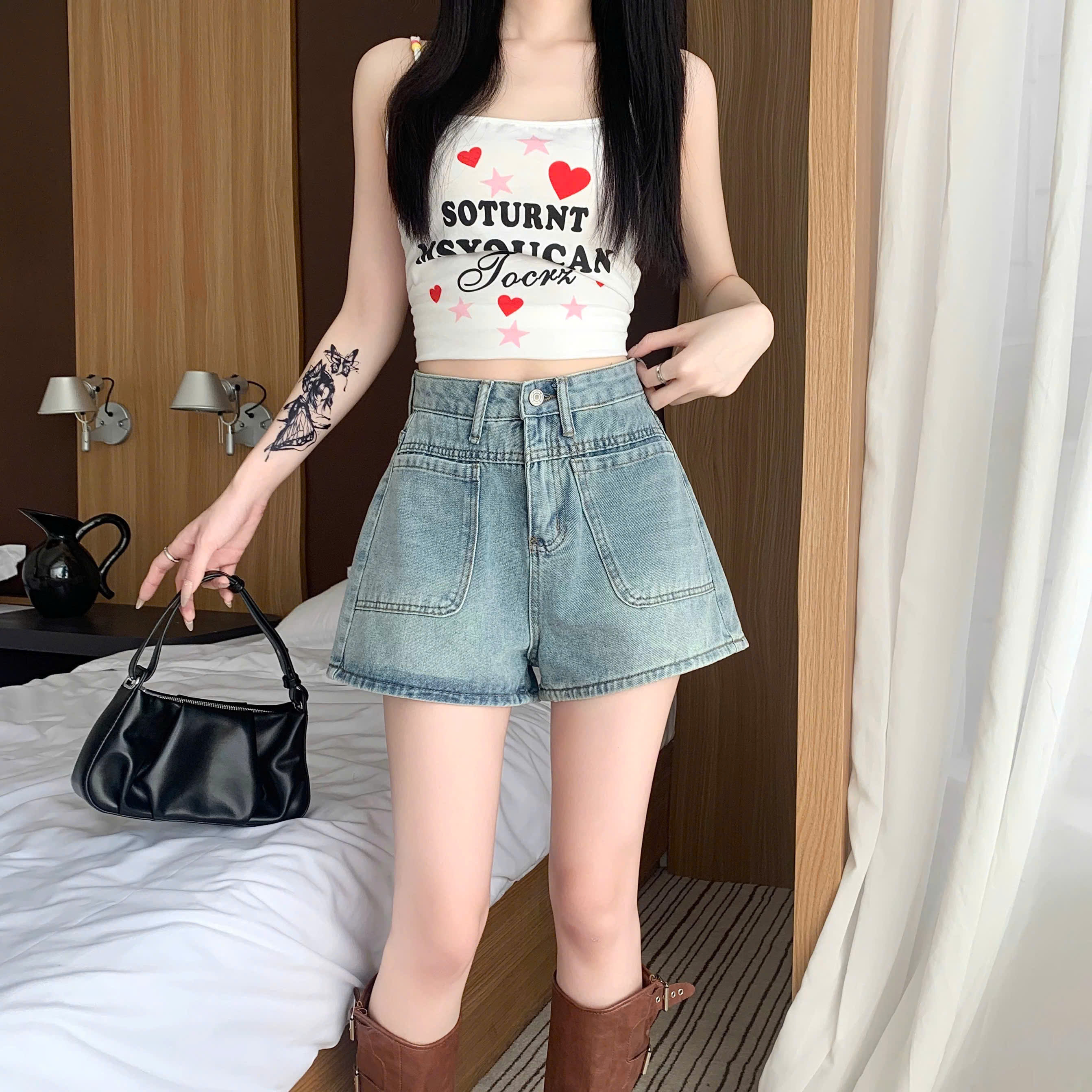 QUẦN SHORT 2 TÚI NHẠT 0110