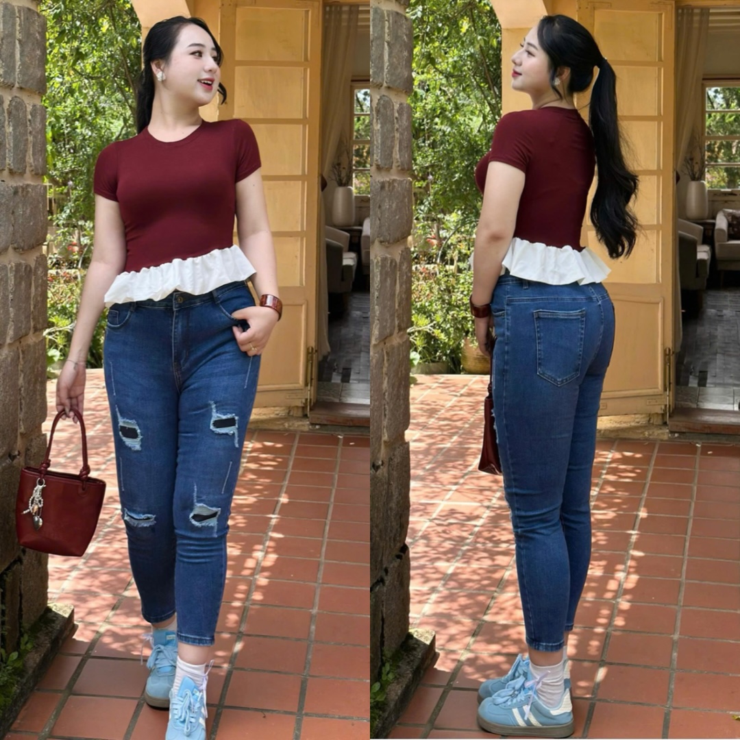 9 TẤC XANH ĐẬM RÁCH VÁ 4488