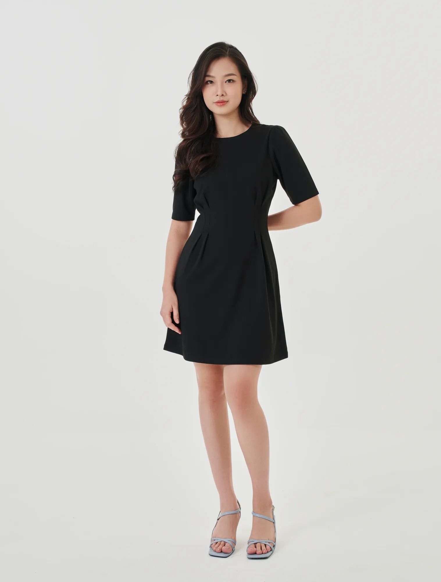 Váy liền nữ tay lỡ dáng A