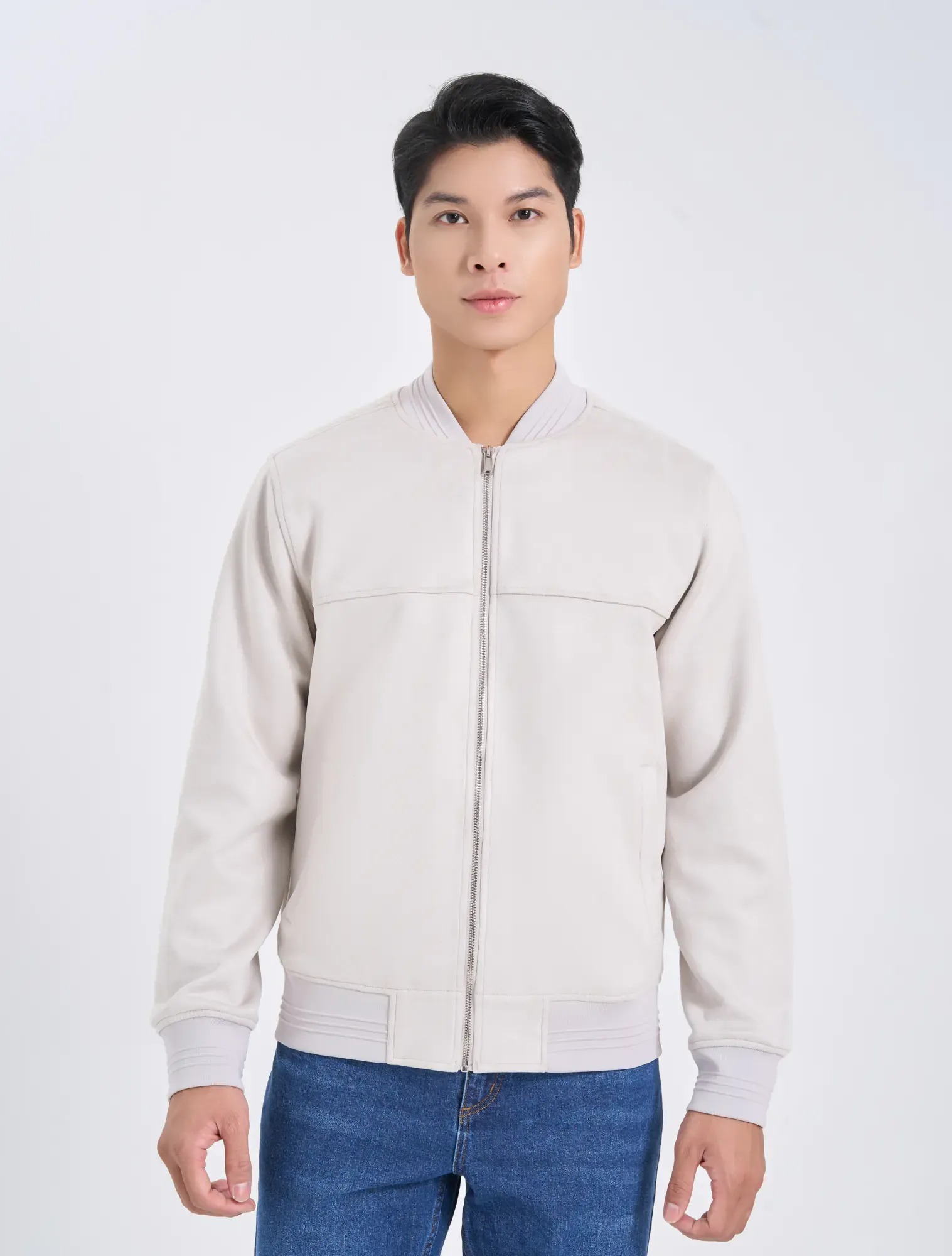 Áo Khoác Bomber Nam Da Lộn