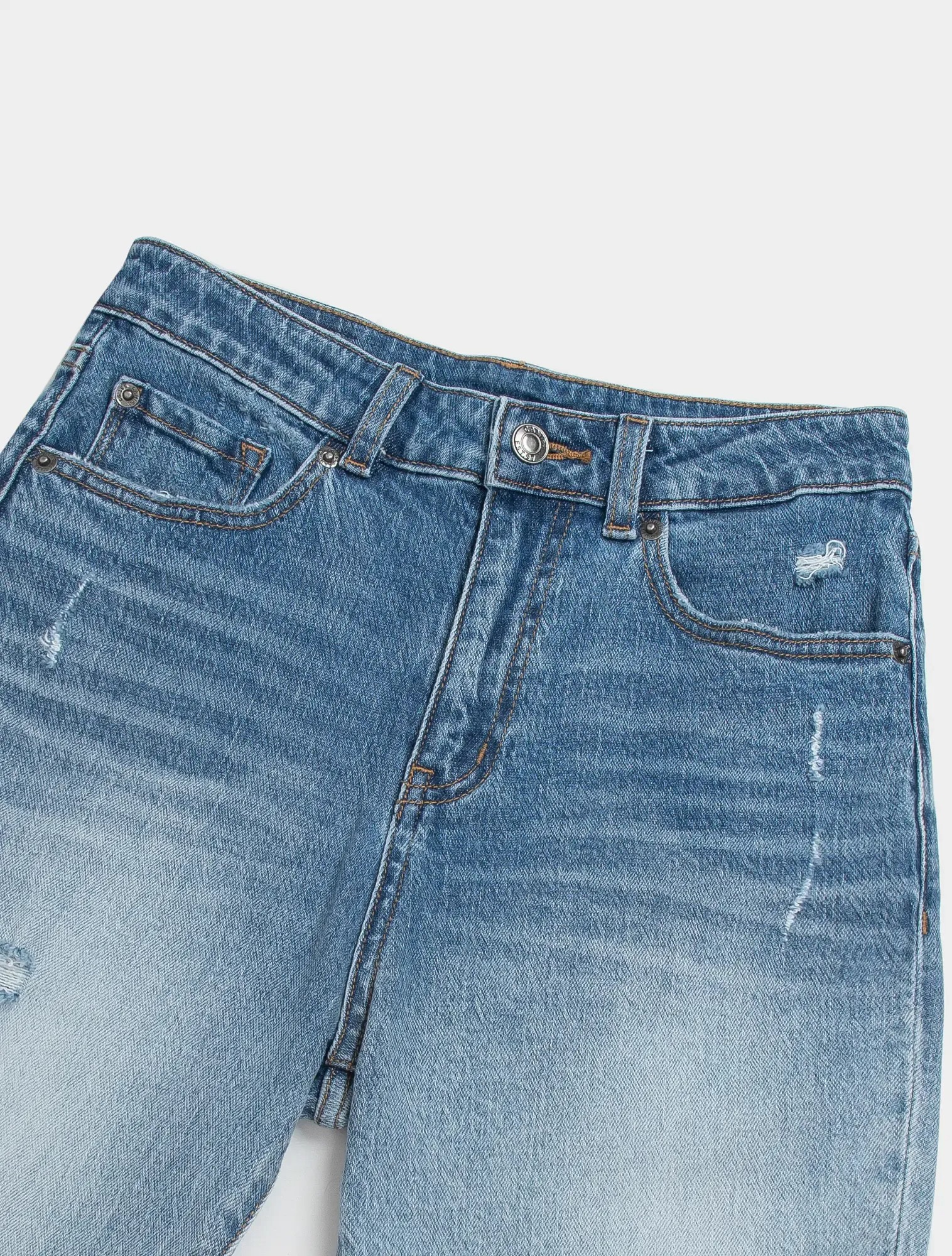 Quần Jeans Nữ Dáng Crop
