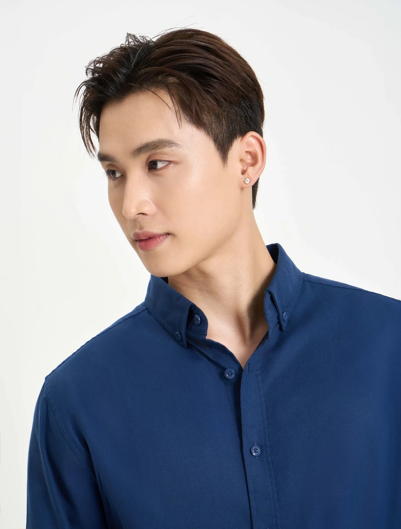 Áo sơ mi nam cotton dài tay ND003