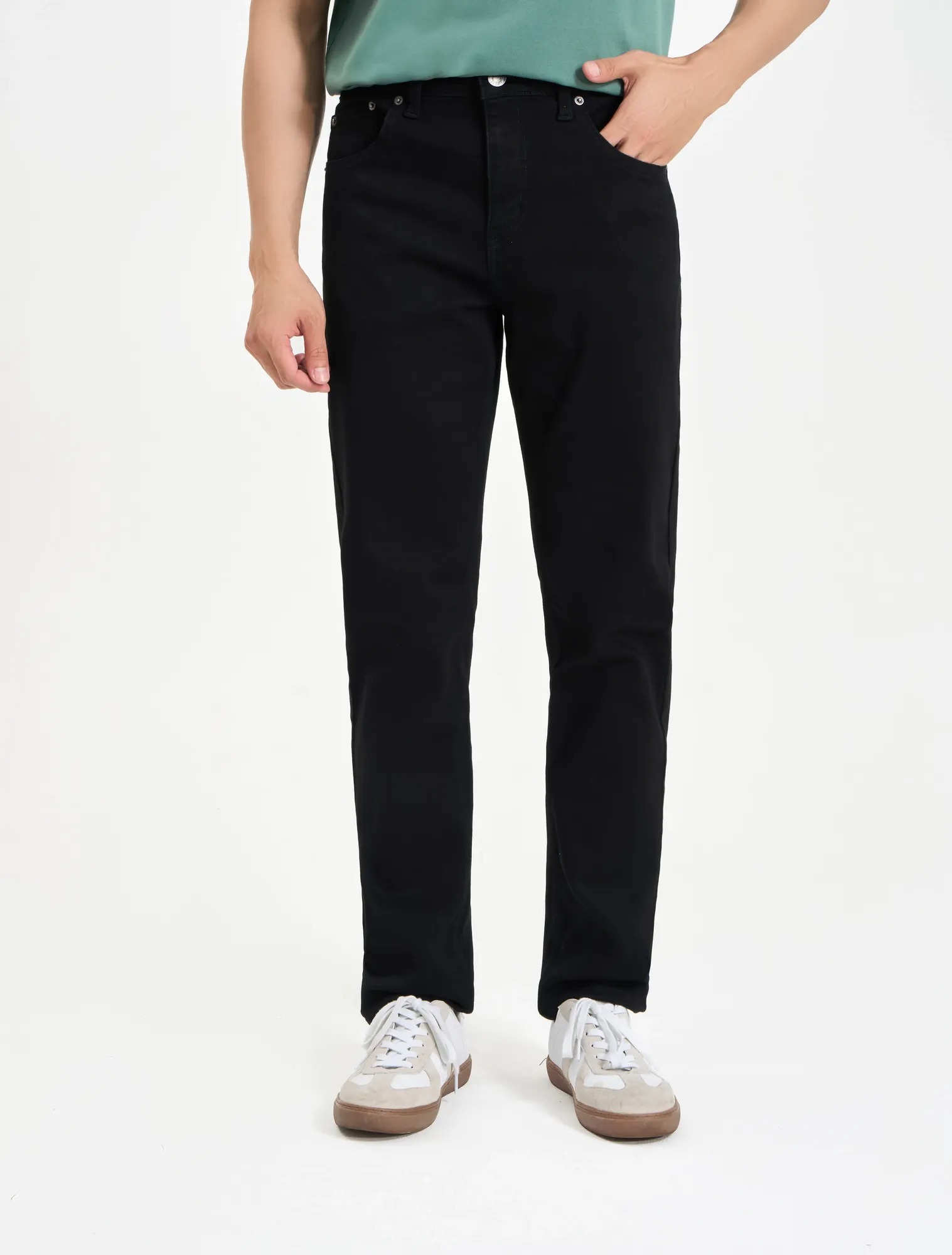 Quần Jeans Đen Slimfit 5 Túi