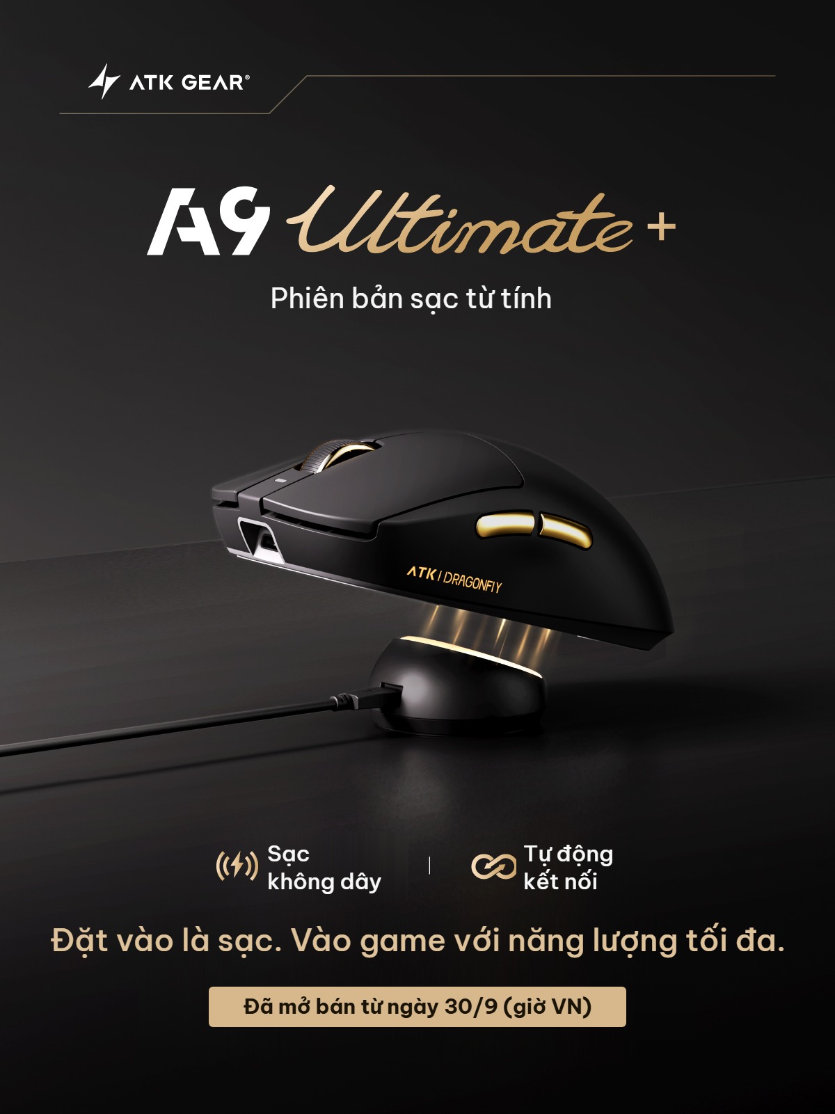 ATK A9 Ultimate+ phiên bản sạc từ tính