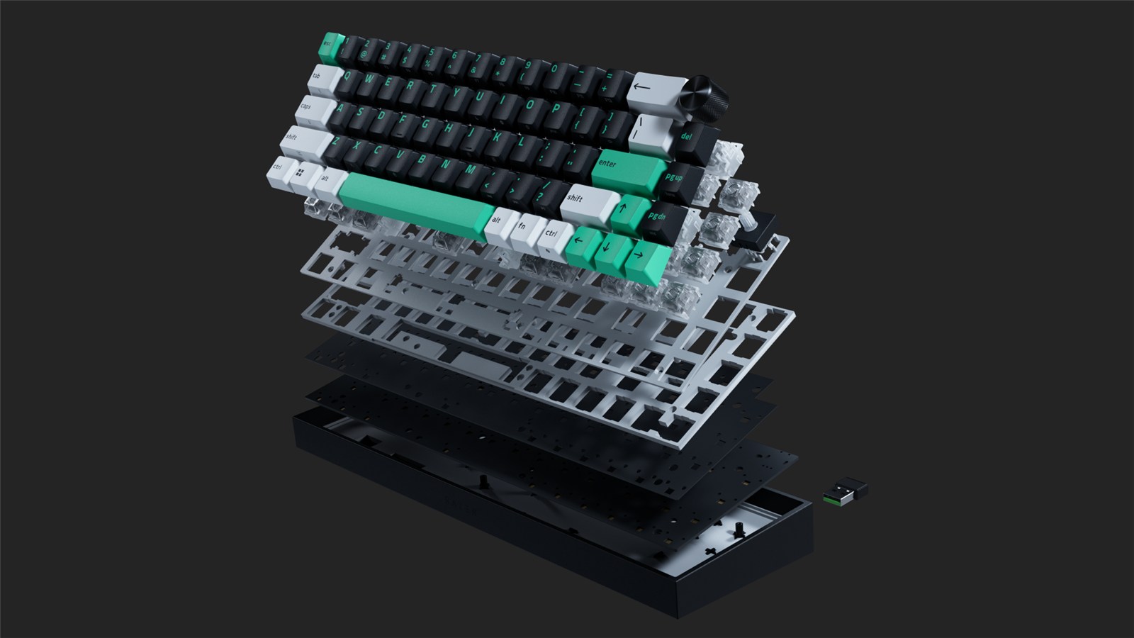 Cấu trúc nhiều lớp của Razer Reclusa Mini 65%
