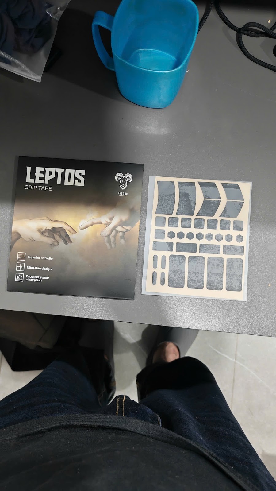 Hộp griptape Pygora Leptos thực tế tại QM TECH