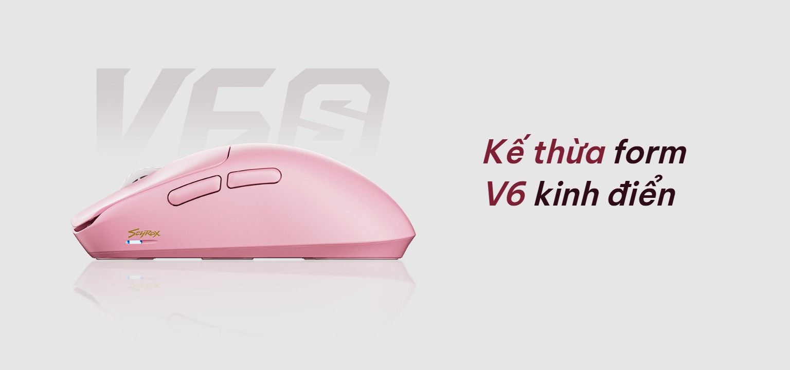 Scyrox V6S kế thừa form V6