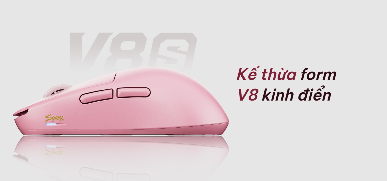 Scyrox V8S kế thừa form V8