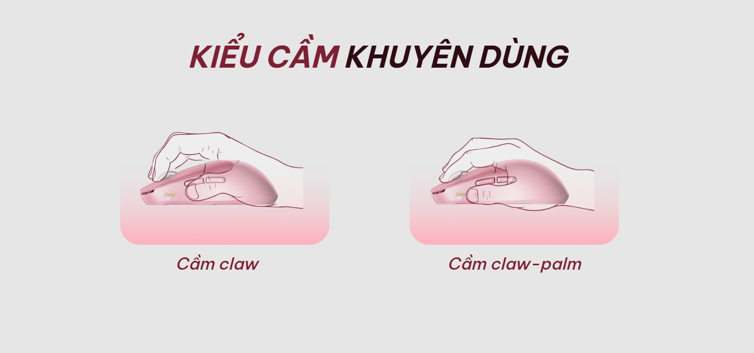 Kiểu cầm khuyên dùng cho Scyrox V8S