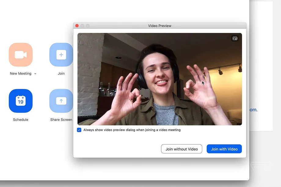 Kiểm tra hình ảnh của mình trước khi gọi video