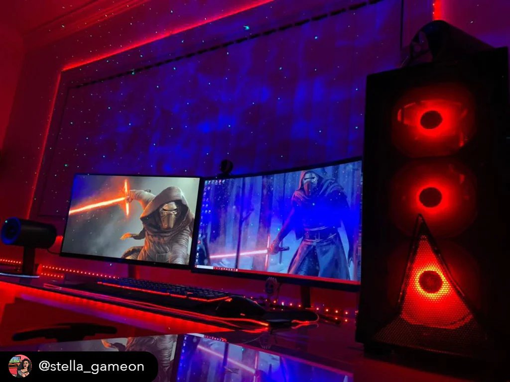 đèn trời trang trí phòng gaming 