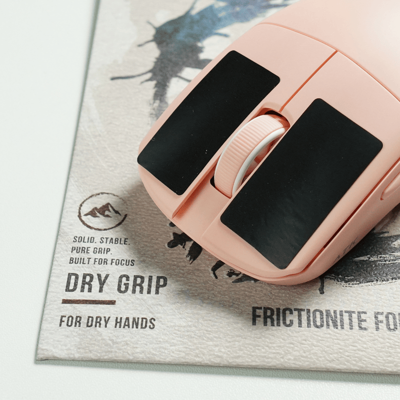 Chuột màu hồng dán grip Pygora Control Earth bản Dry Grip
