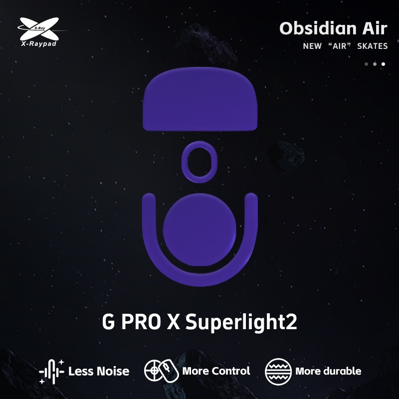 Feet X-raypad Obsidian Air Control cho Logitech G Pro X Superlight 2