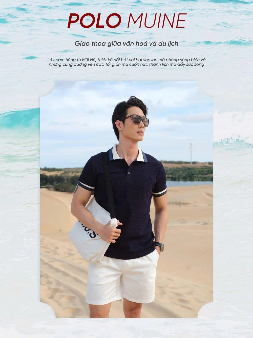 HUSSIO® Áo POLO Sợi Sóng MUINE