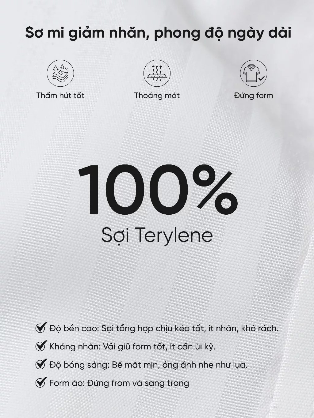 HUSSIO® Áo sơ mi nam URBAN LINES
