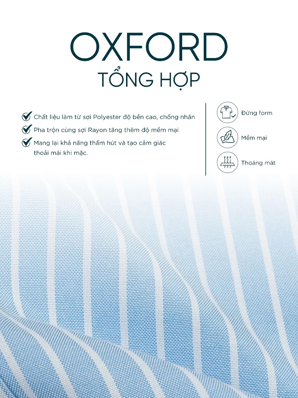 HUSSIO® Áo sơ mi ANCHOR STRIPES