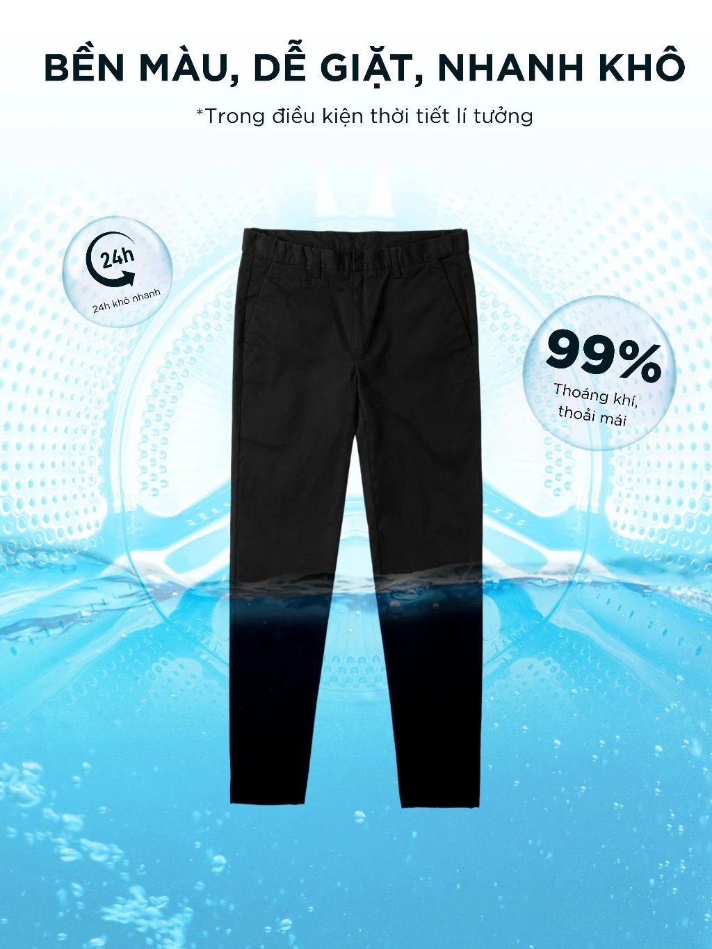 HUSSIO® Quần dài nam CHINOS