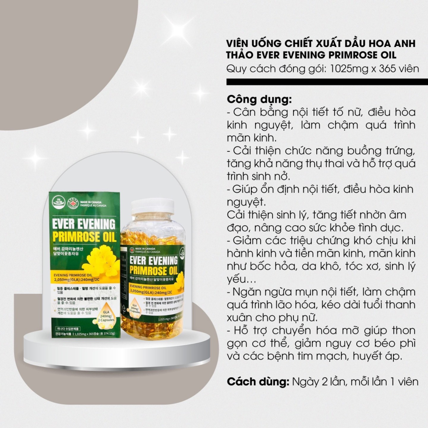 Tinh dầu hoa anh thảo 365v