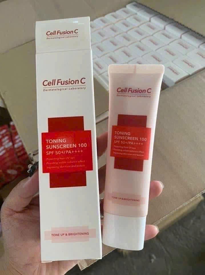 Kem Chống Nắng Cell Fusion C Hồng Nâng Tông Da Trắng Hồng SPF50+/ PA++++ 50ml