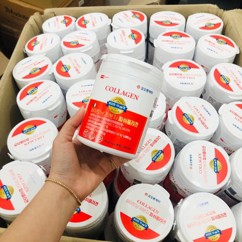 Bột collagen trắng da 1h 30 gói hãng dược kolon phảm