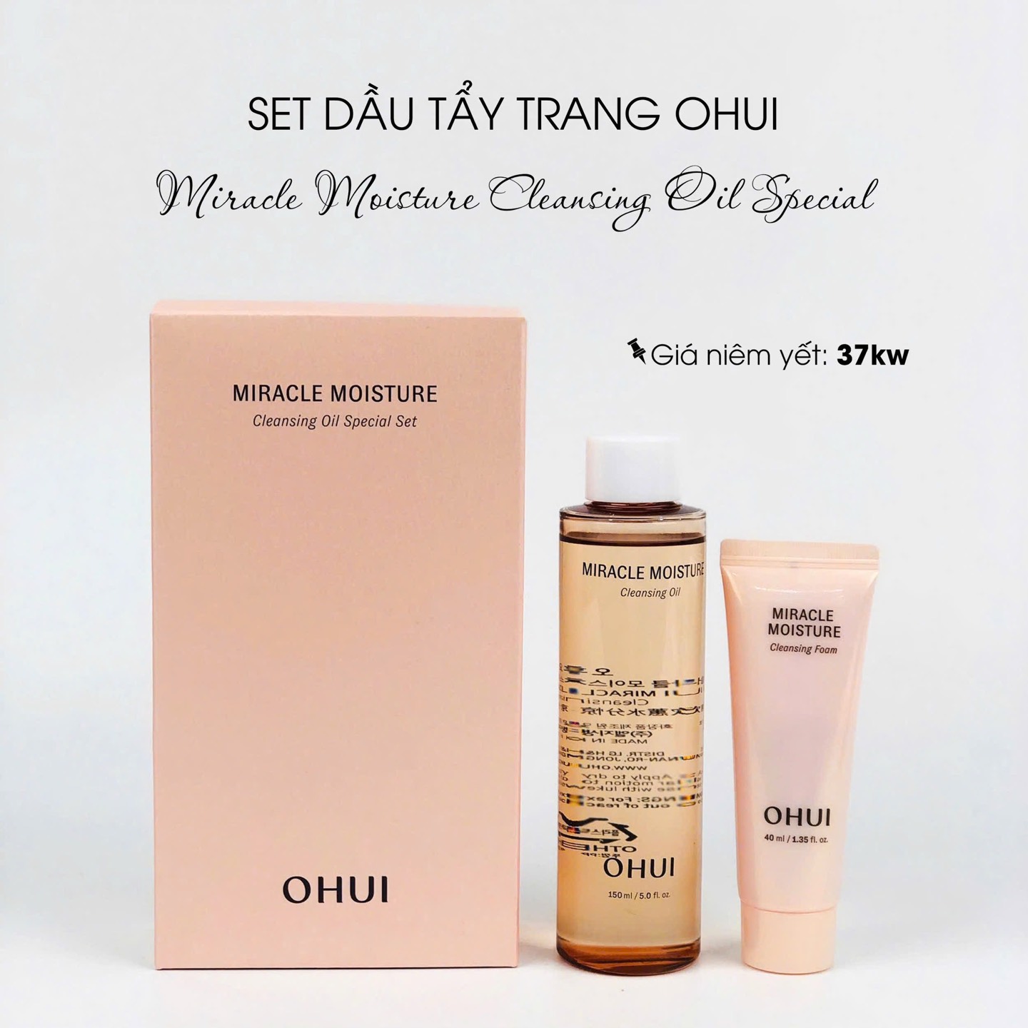 Set Dầu tẩy trang ohui