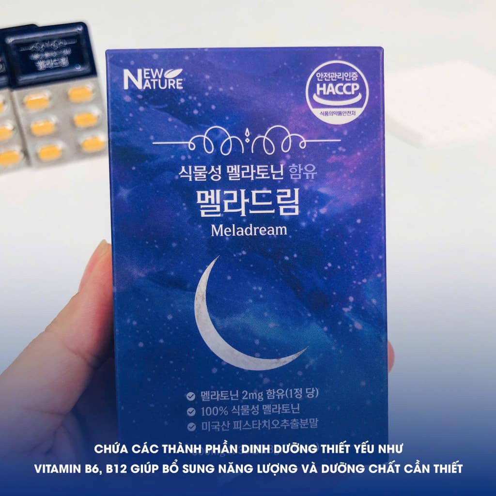Viên uống  hỗ trợ điều trị mất ngủ  melation 30v