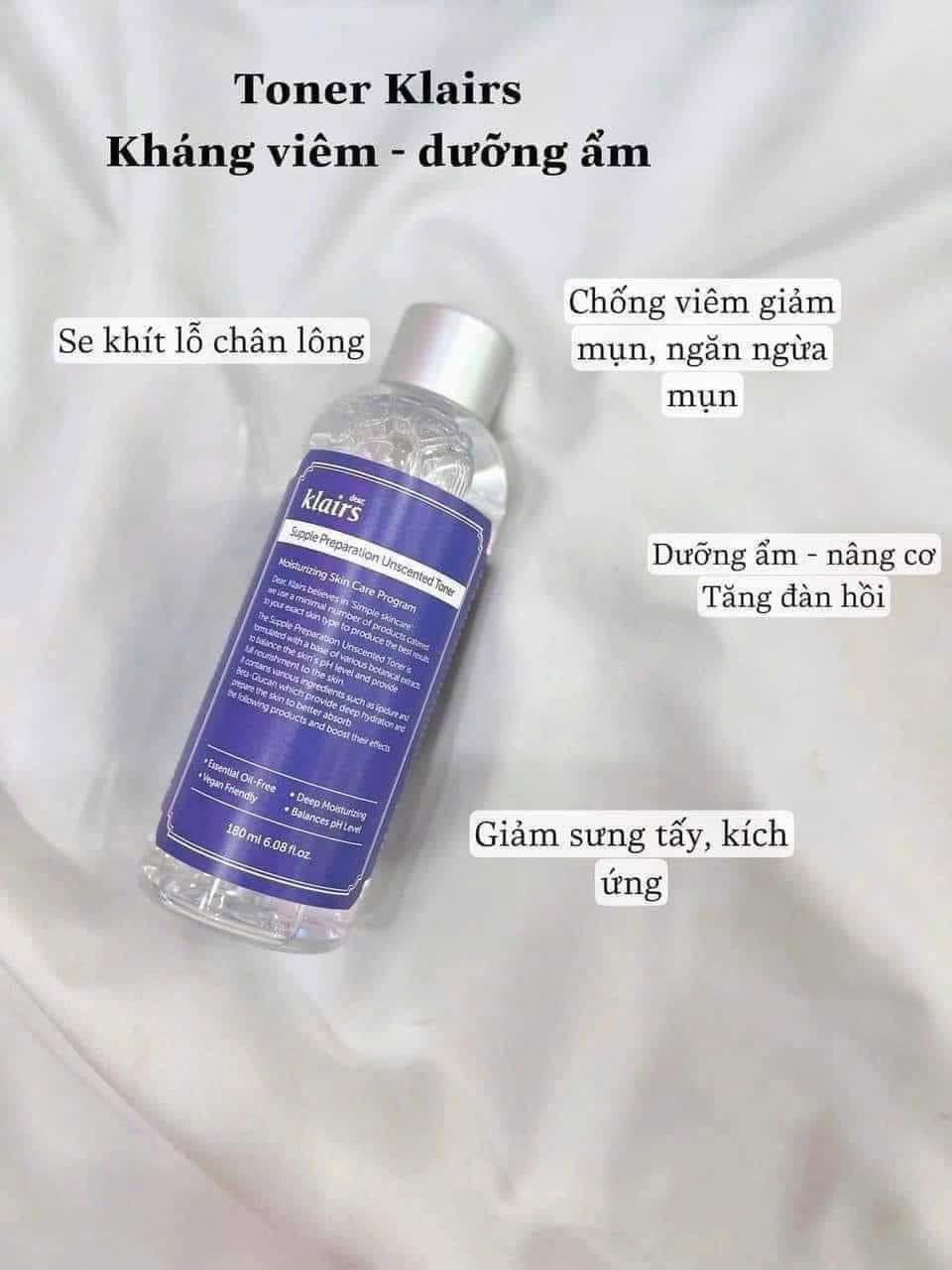 Toner klairs k mùi