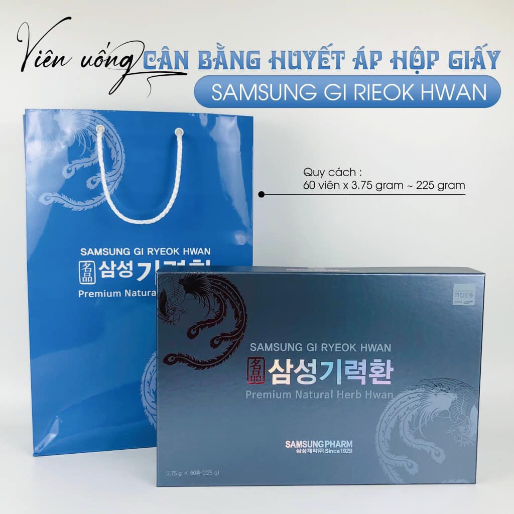 Điều hoà huyết áp chống đột quỵ Samsung xanh 60 viên