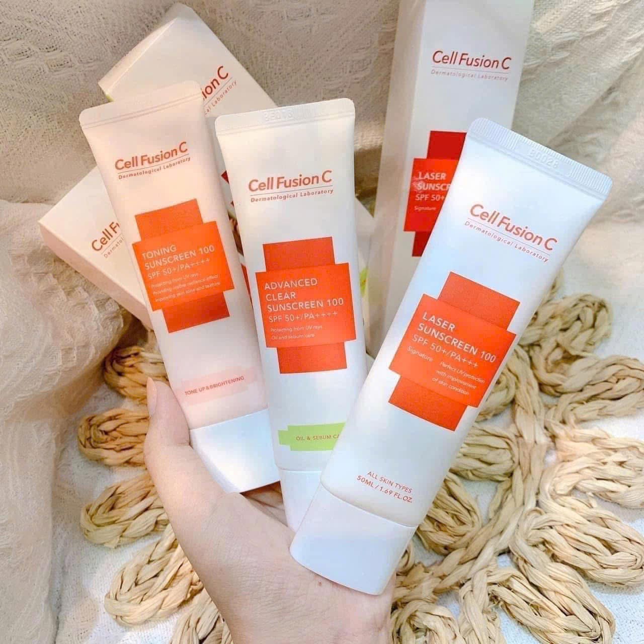 Kem Chống Nắng Cell Fusion C Hồng Nâng Tông Da Trắng Hồng SPF50+/ PA++++ 50ml