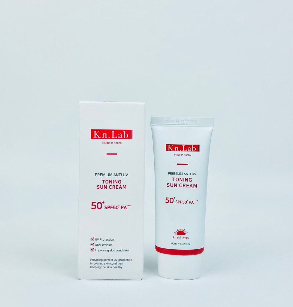 Kem chống nắng nâng tone kn lab