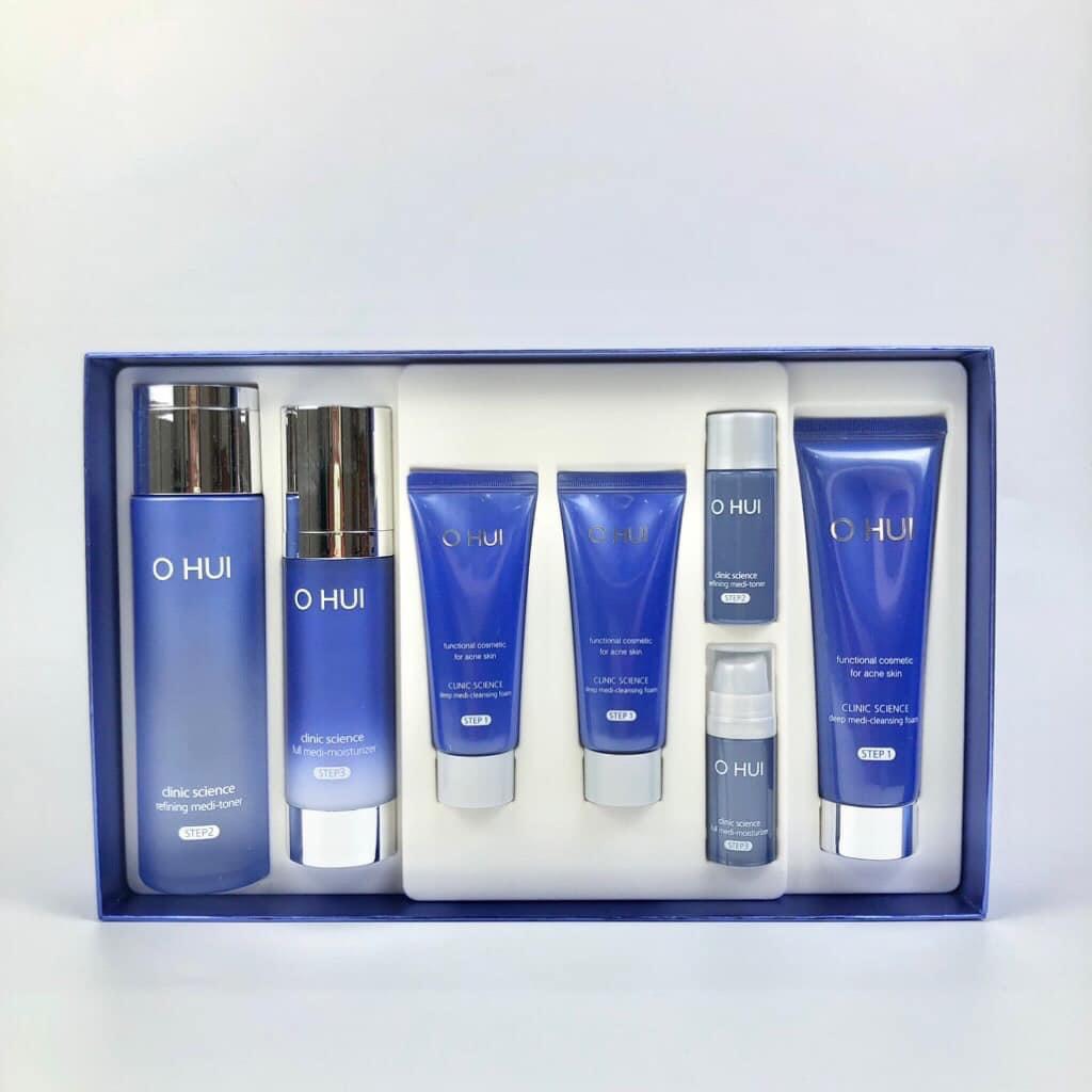 Set ohui trắng trị mụn dưỡng trắng 4sp