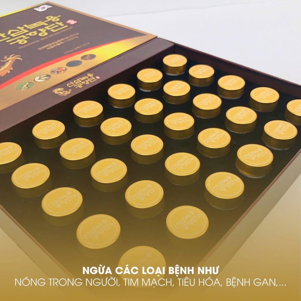 Viên uống phòng chống đột quỵ Hồng sâm lộc nhung hươu 30v
