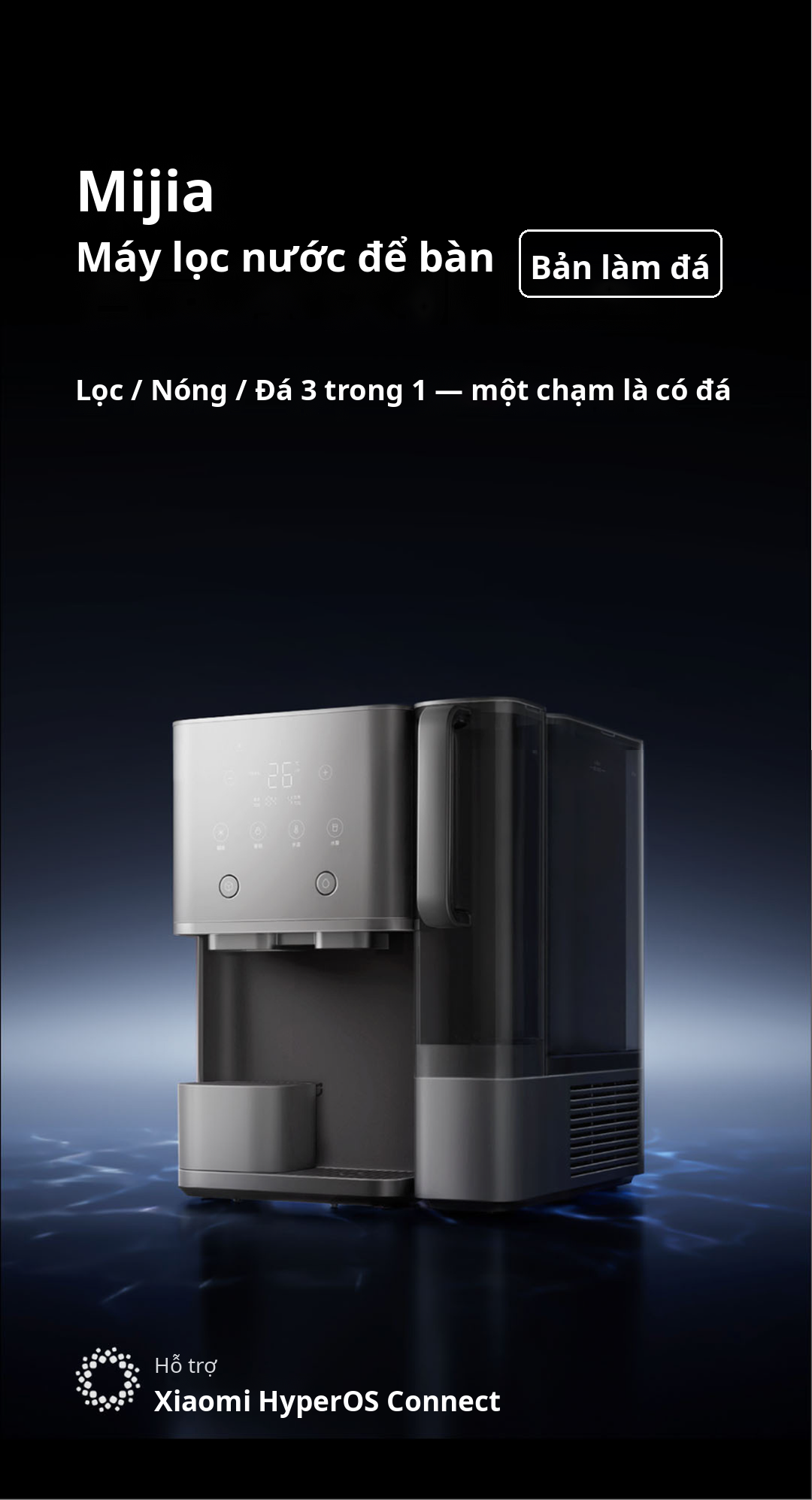máy lọc nước xiaomi phiên bản làm đá MRCH 132