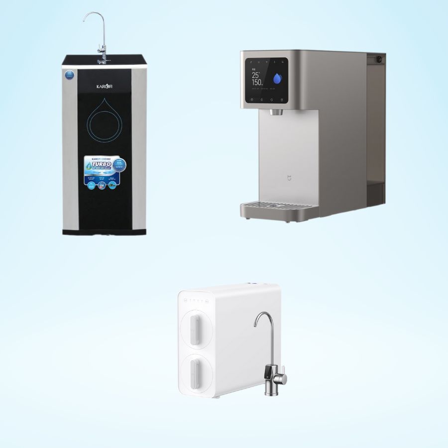 các kiểu dáng của máy lọc nước phù hợp với các nhu cầu khác nhau của gia đình