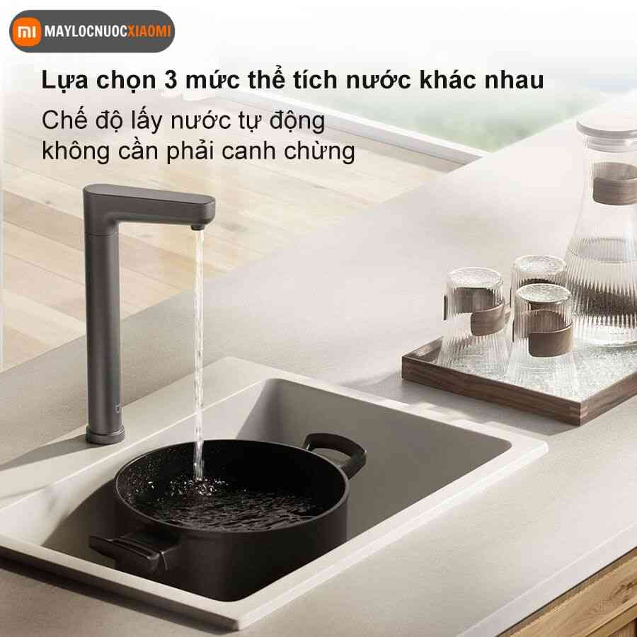 máy lọc nước xiaomi 1000G pro có 3 chế độ lấy nước thông minh