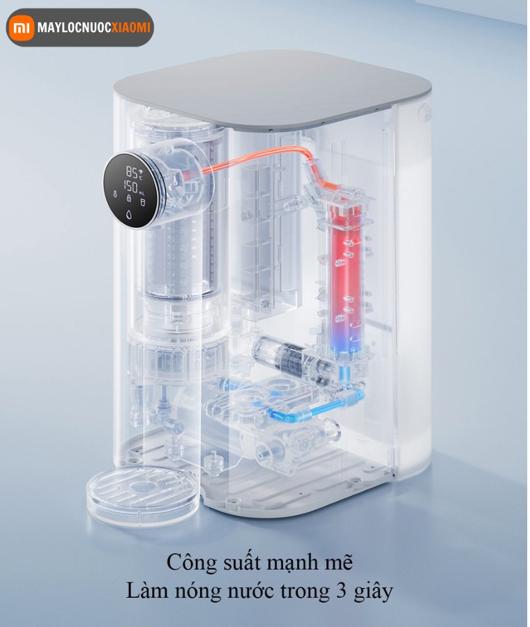 máy lọc nước nóng lạnh để bàn xiaomi MRBH31 làm nóng trong 3s