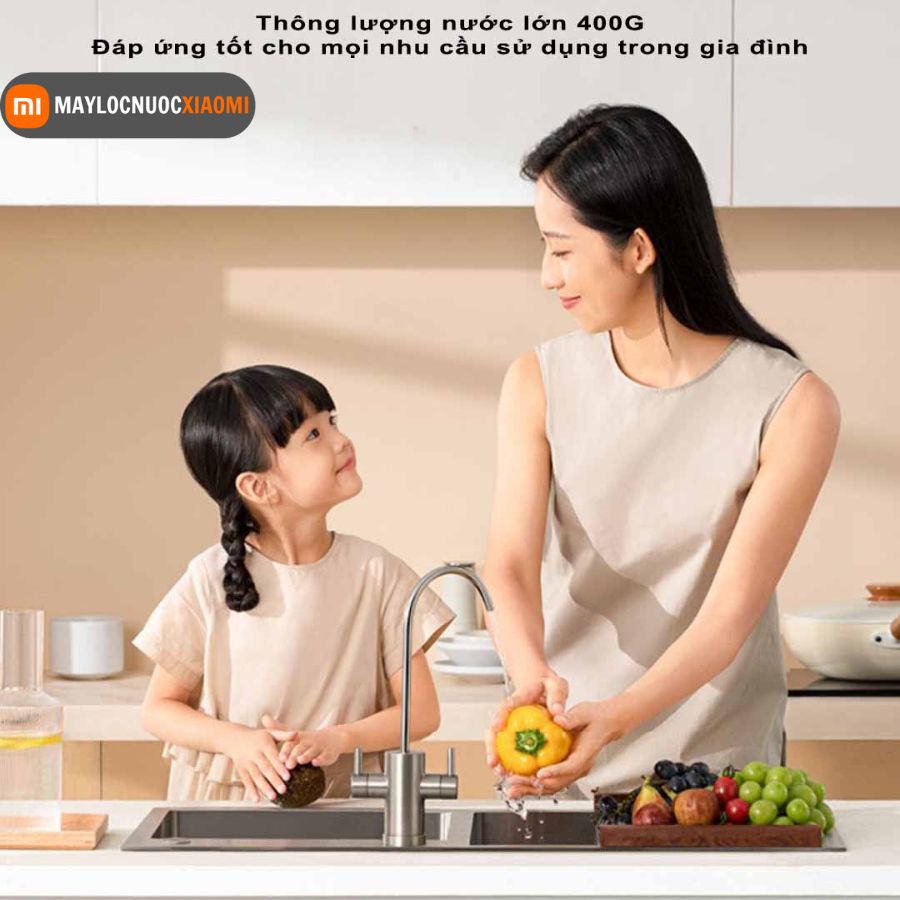 công suất lọc của  máy lọc nước xiaomi H400G
