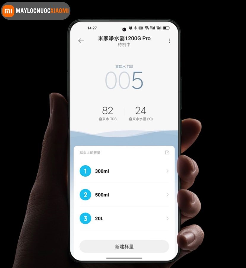 Kết nối app mihome của máy lọc nước xiaomi 1200G pro