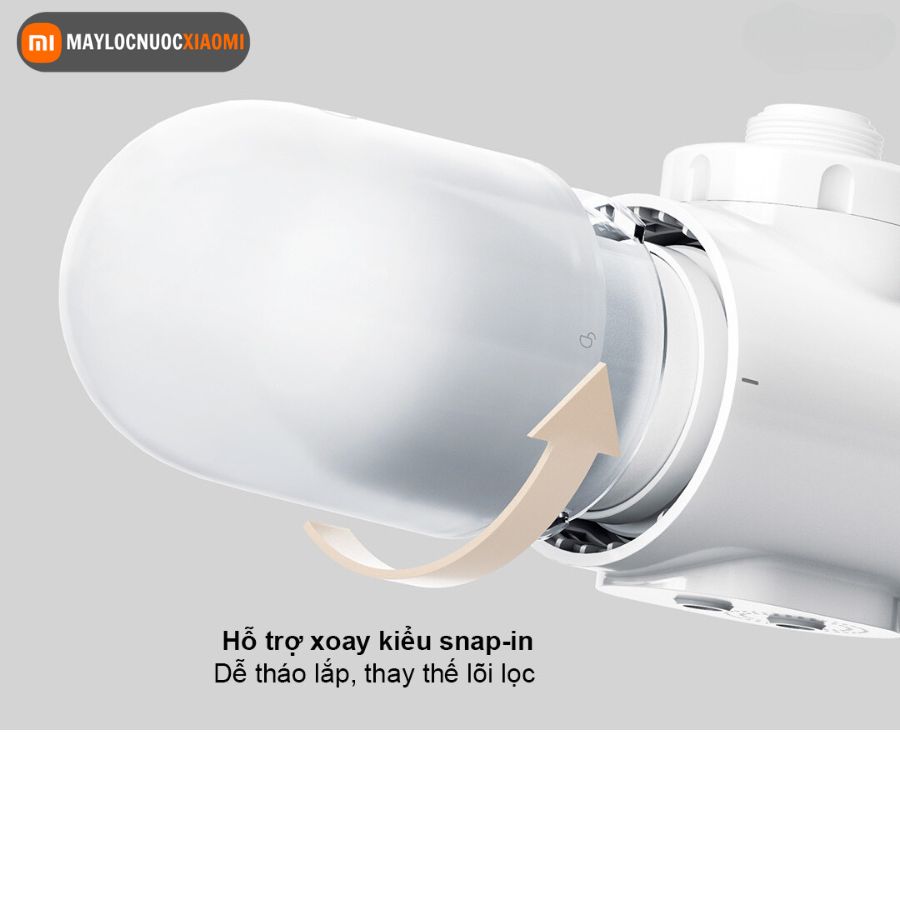 tháo lõi lọc của máy lọc nước tại vòi