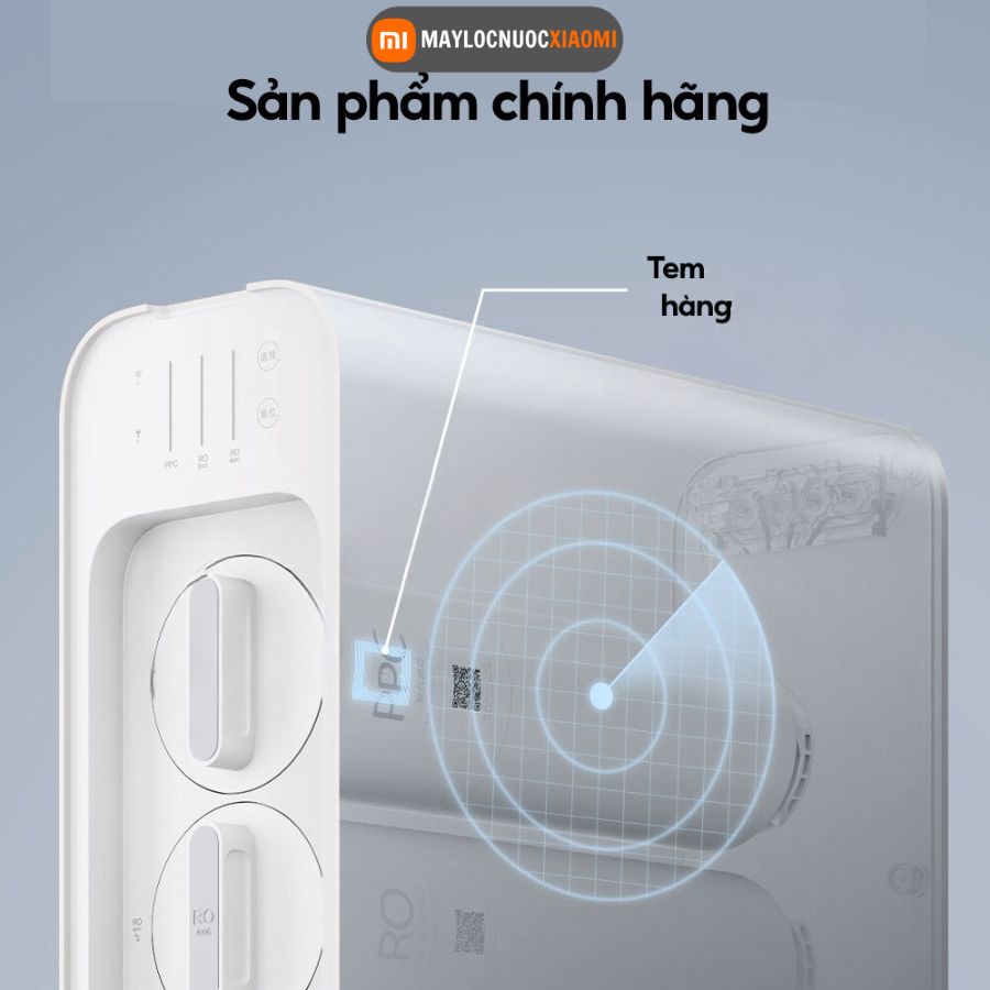 Lõi lọc nước của máy lọc nước nóng lạnh xiaomi Q800 có gắn chip chống hàng giả