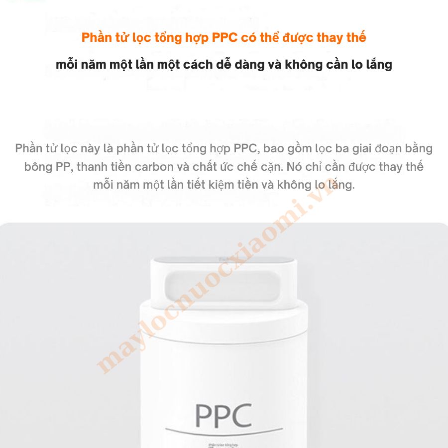 thay thế lõi lọc rất dễ dàng