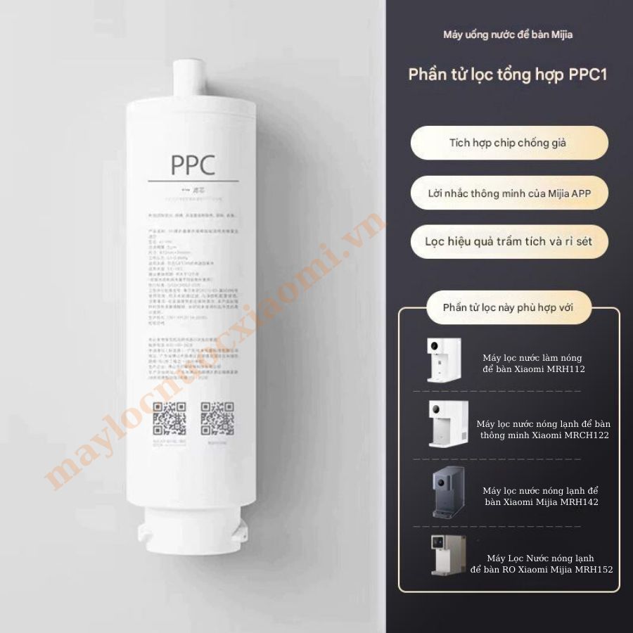 lõi lọc PPC của máy lọc nước nóng lạnh xiaomi MRH 152,112