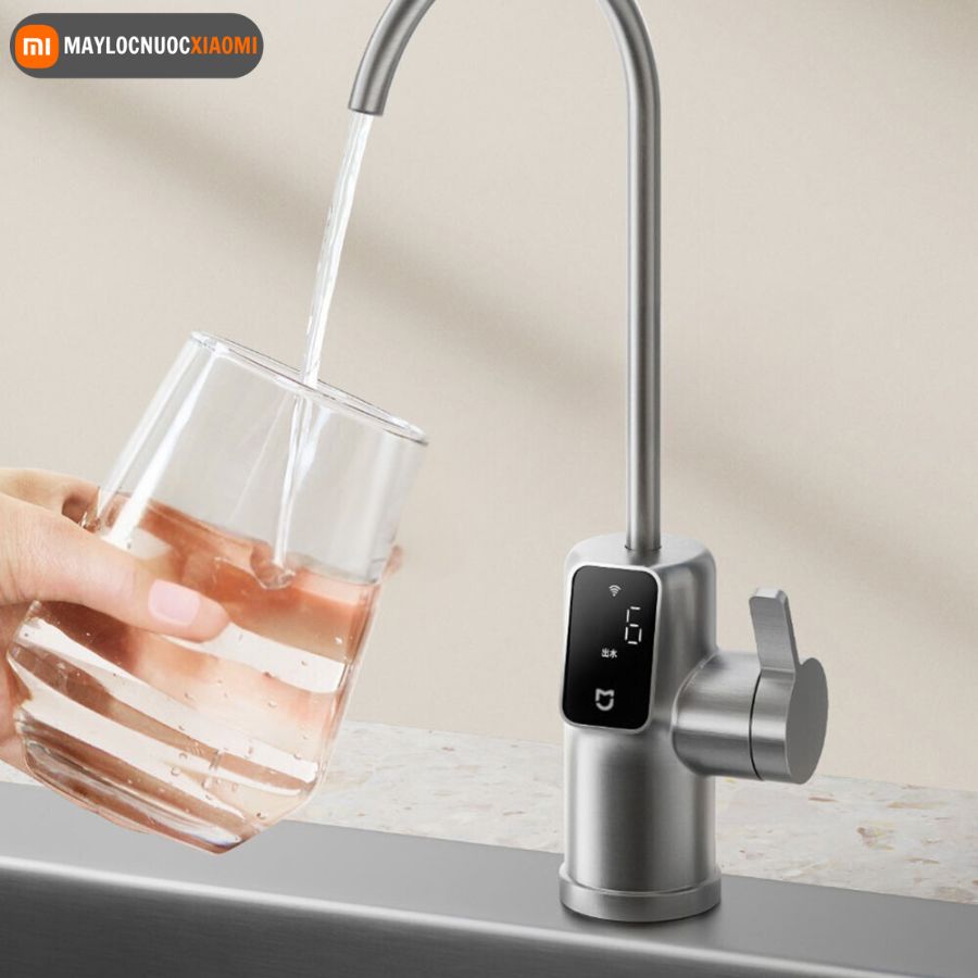 Vòi nước của máy lọc nước xiaomi 600G có màn hình led hiển thị các thông số