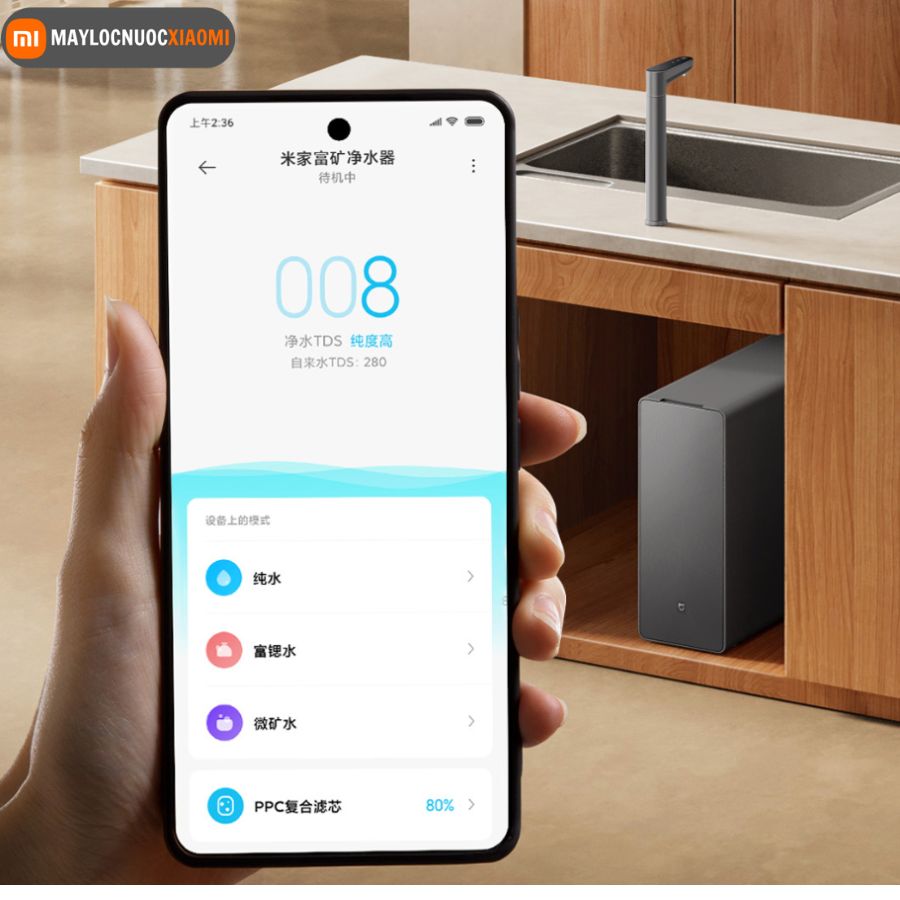 Máy Lọc Nước Giàu Khoáng Xiaomi 1200G MR1263-D – Phiên bản 2025