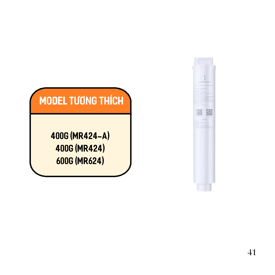 lõi lọc số 1 của máy lọc nước xiaomi 400G và 600G