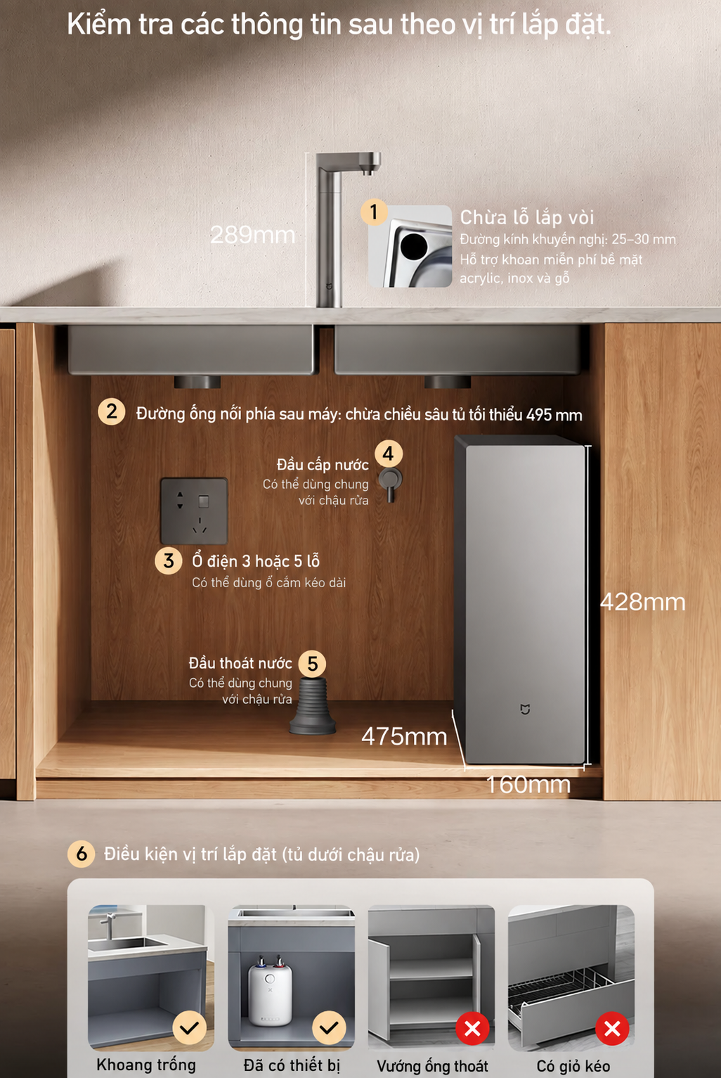 Máy lọc nước Xiaomi 2000G MR1212R – Lọc RO và nước nóng 100°C