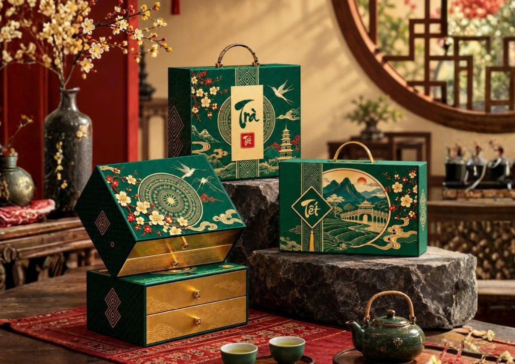Bộ Hộp Quà Tết "Lục Bảo Tinh Hoa"