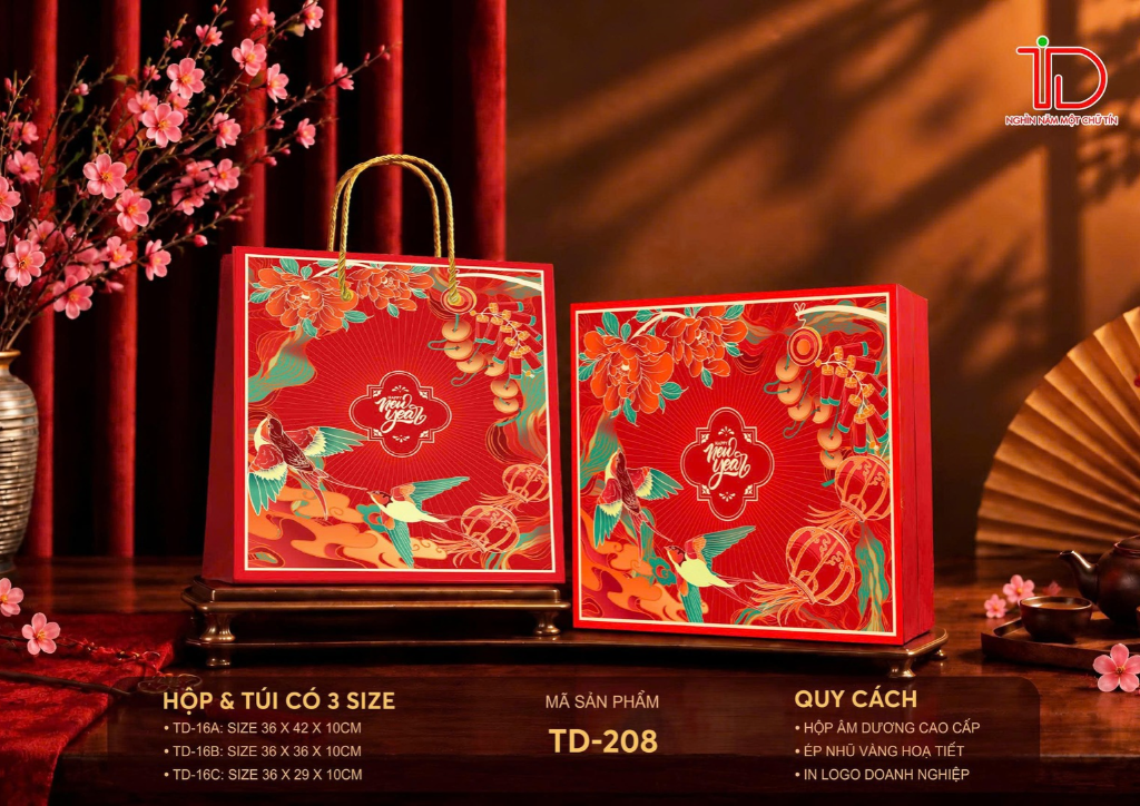 Bộ Hộp Quà Tết "Én Vàng Đón Xuân"
