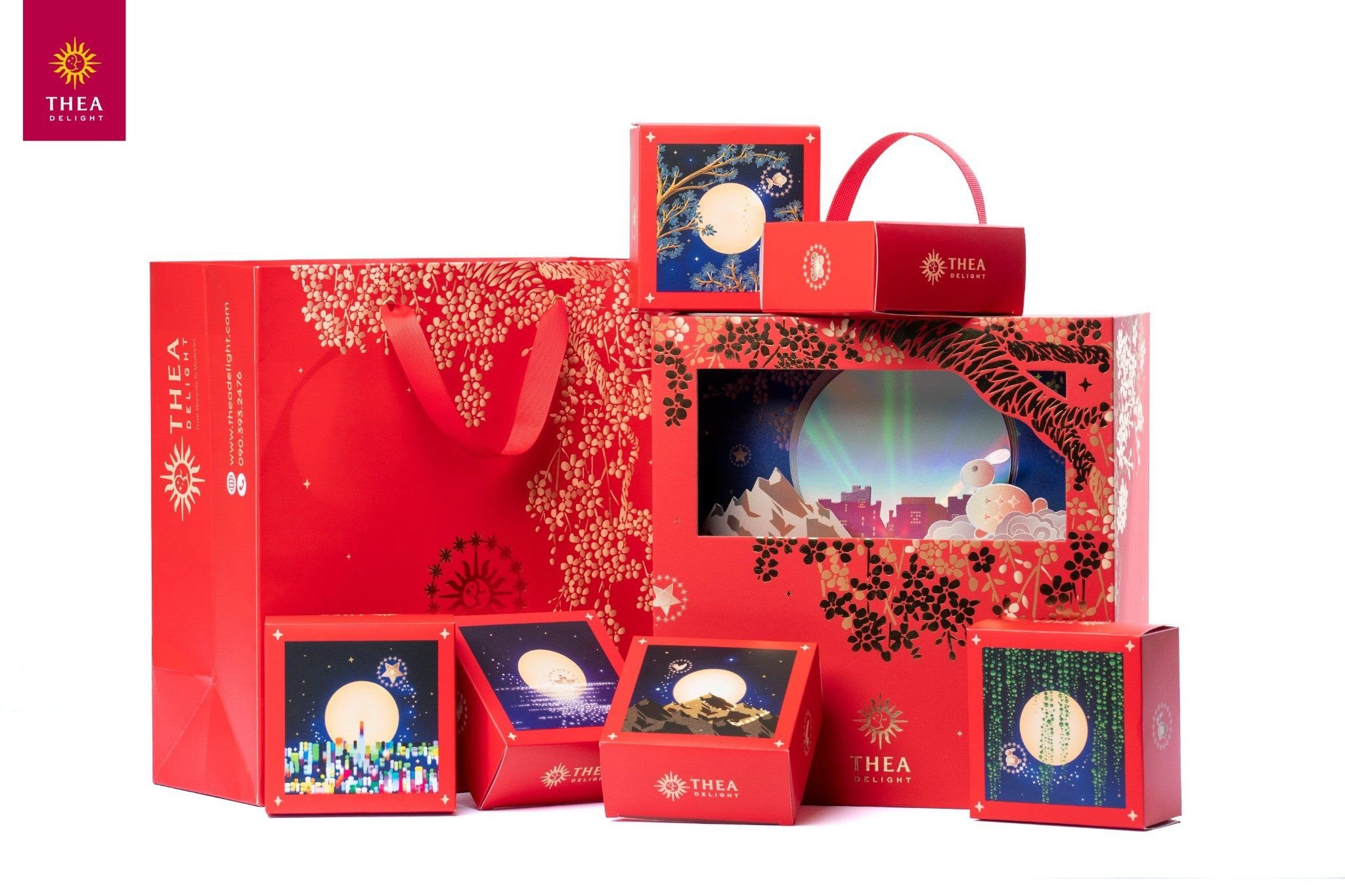 Hộp quà trung thu THEA DELIGHT - HỘP LẤP LÁNH Set 9